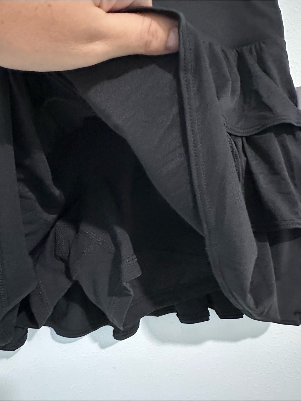 JoyLab Black Tiered Ruffle Mini Skort - Picture 11 of 11
